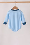 Blue character embroidery bubble Aaria Tees
