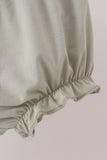 Sage pumpkin embroidery bow ruffle bloomer set - Aaria Tees Aaria Tees