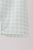 Sage pumpkin embroidery gingham jon jon - Aaria Tees Aaria Tees