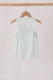Sage pumpkin embroidery gingham jon jon - Aaria Tees Aaria Tees