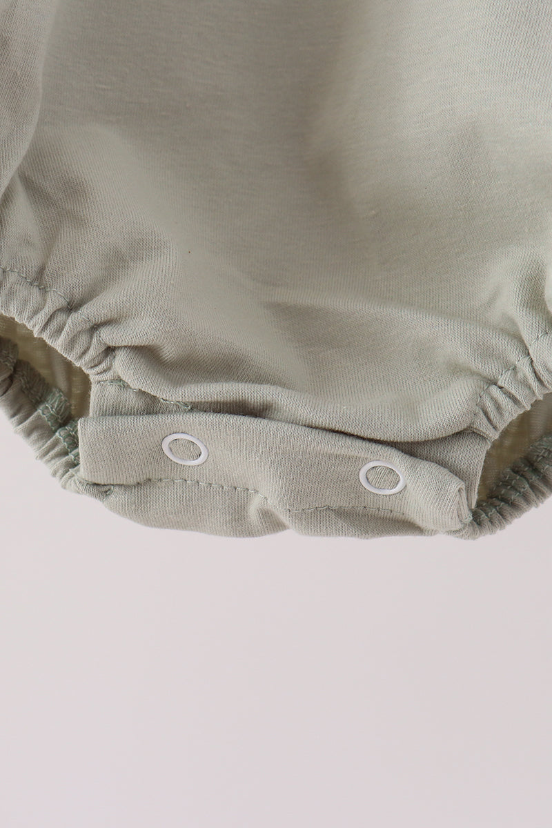 Sage pumpkin embroidery bubble - Aaria Tees Aaria Tees