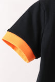 Black ghost spider embroidery pants set Aaria Tees