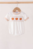 Khaki Pumpkin Embroidery Bubble Aaria Tees