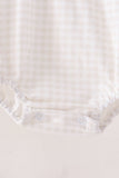 Khaki Pumpkin Embroidery Bubble Aaria Tees
