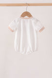 Khaki Pumpkin Embroidery Bubble Aaria Tees