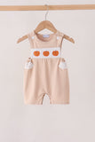 Khaki Pumpkin Embroidery Jon Jon Aaria Tees