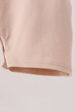 Khaki Pumpkin Embroidery Jon Jon Aaria Tees