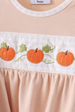 Khaki Pumpkin Embroidery Gown Aaria Tees