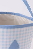 Blue Pumpkin Applique Gingham Basket Aaria Tees