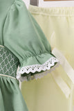 Sage collar smocked lace pants set Aaria Tees