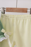 Sage collar smocked lace pants set Aaria Tees