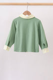 Sage button down shirt Aaria Tees