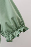 Sage smocked mom dress Aaria Tees