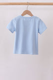 Blue Jack-O-Lantern  Applique Top Aaria Tees