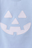 Blue Jack-O-Lantern  Applique Top Aaria Tees