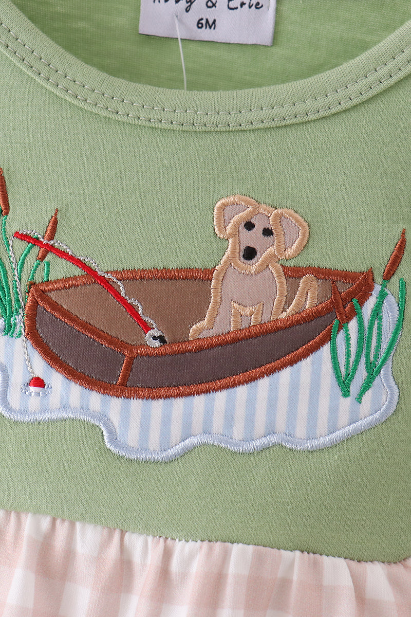 Sage Puppy Fishing Bubble - Aaria Tees Aaria Tees