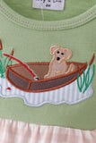Sage Puppy Fishing Bubble - Aaria Tees Aaria Tees