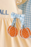 Hallo Fall Y'ALL Pumpkin Ruffle Bloomer Set Aaria Tees