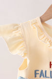Hallo Fall Y'ALL Pumpkin Ruffle Bloomer Set Aaria Tees