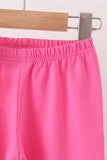 Pink bow pearl ruffle pants set - Aaria Tees Aaria Tees