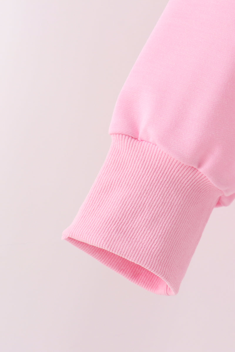 Pink bow pearl mom&me sweatshirt - Aaria Tees Aaria Tees
