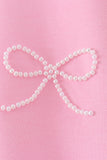 Pink bow pearl mom&me sweatshirt - Aaria Tees Aaria Tees