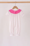 Pink bow pearl romper - Aaria Tees Aaria Tees