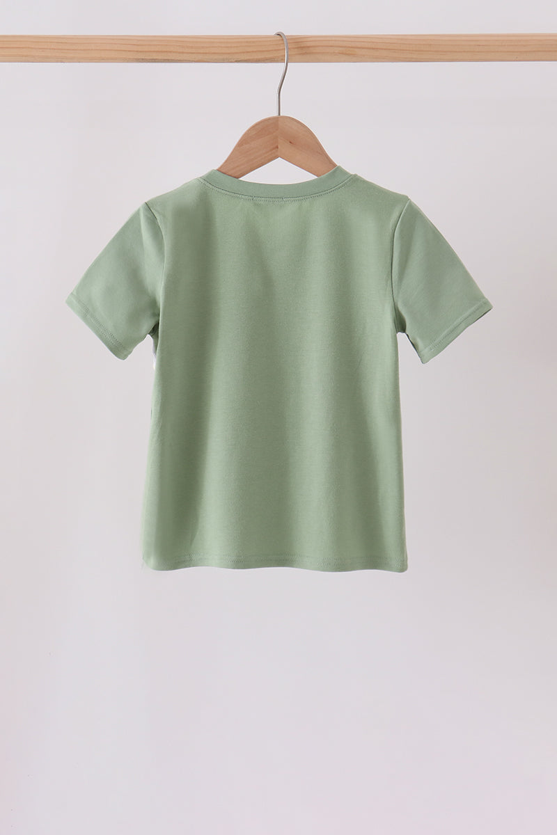 Sage Blessed Smocked Top - Aaria Tees Aaria Tees