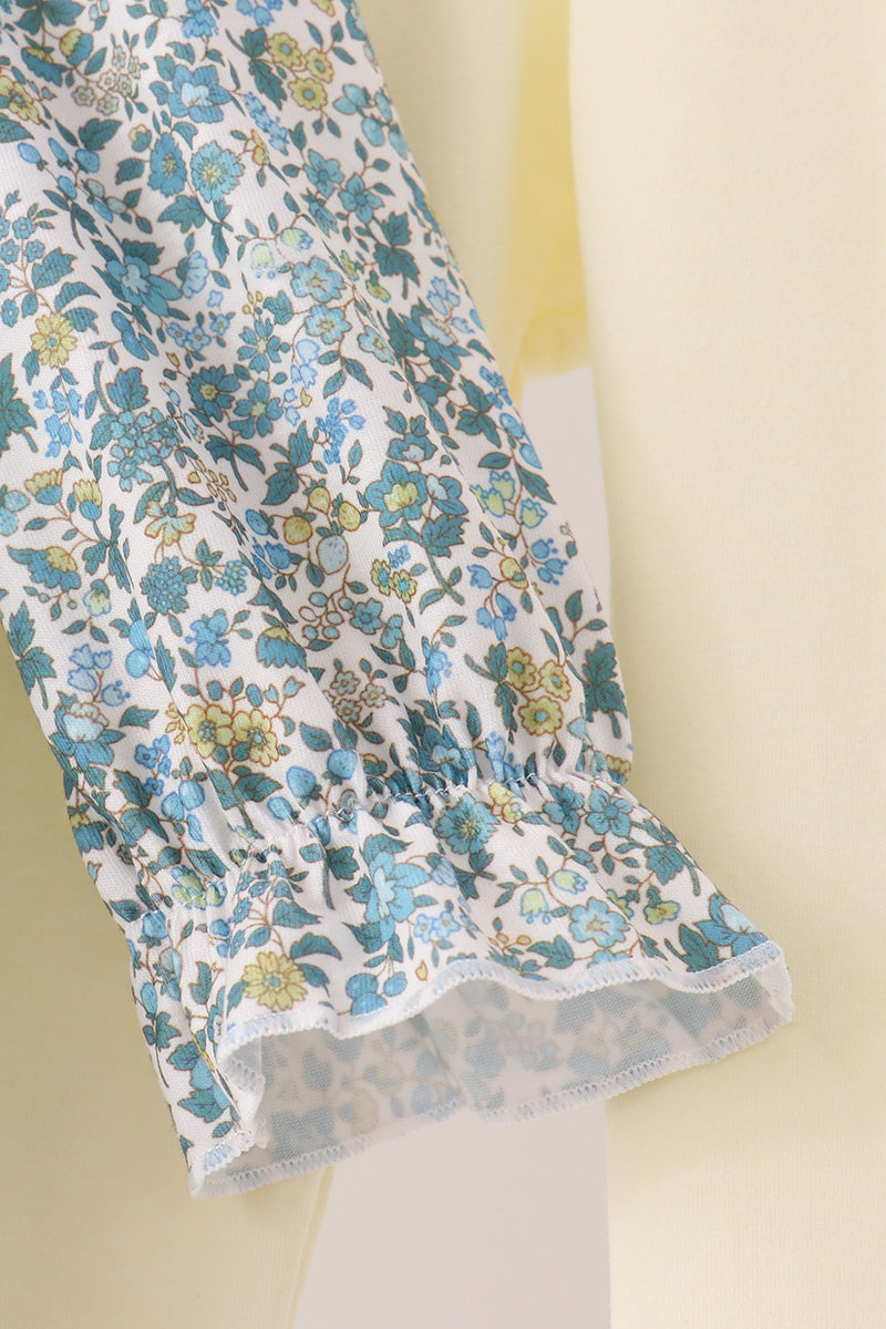 Sage Floral Smocked Pants Set - Aaria Tees Aaria Tees