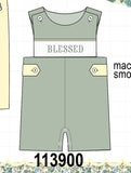 Sage Blessed Smocked Jon Jon Aaria Tees