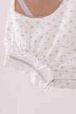 Pink Football Applique Ruffle Bubble - Aaria Tees Aaria Tees