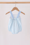 Blue Football Applique Bubble - Aaria Tees Aaria Tees