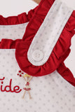 Red Alabama Roll Tide Embroidery Ruffle Bubble - Aaria Tees Aaria Tees
