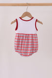 Red Alabama Roll Tide Embroidery Plaid Bubble - Aaria Tees Aaria Tees