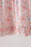 Pink Pumpkin Floral Embroidery Bloomer Set Aaria Tees