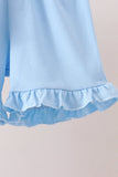 Pink Pumpkin Floral Embroidery Shorts Set Aaria Tees
