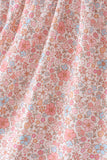 Pink Pumpkin Floral Embroidery Dress Aaria Tees