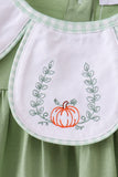 Sage Pumpkin Embroidered Bubble Aaria Tees