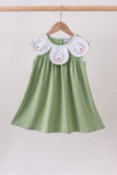 Sage Pumpkin Embroidered Dress Aaria Tees