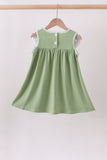 Sage Pumpkin Embroidered Dress Aaria Tees