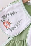 Sage Pumpkin Embroidered Bloomer Set Aaria Tees