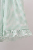 Sage Pumpkin Embroidered Ruffle Shorts Set - Aaria Tees Aaria Tees