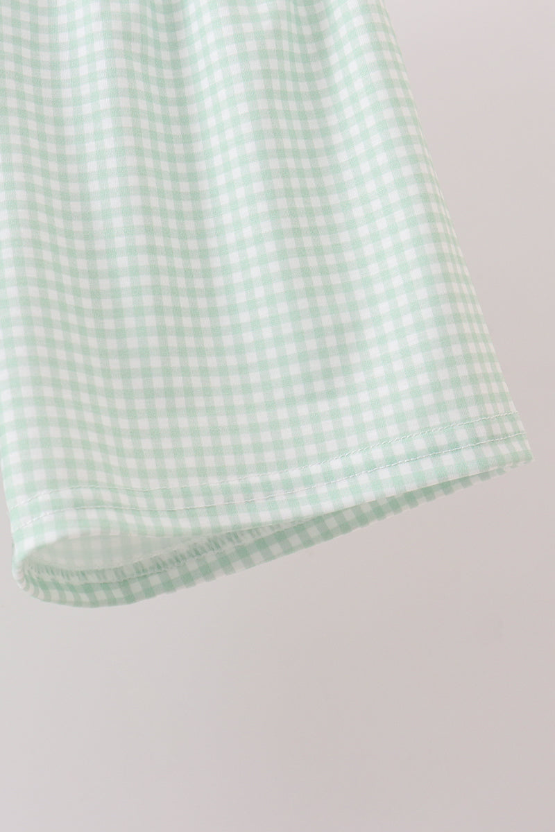 Sage Pumpkin Embroidered Shorts Set - Aaria Tees Aaria Tees