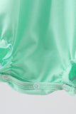 Green character embroidery ruffle bubble Aaria Tees