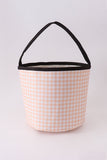 Apricot Pumpkin Applique Gingham Basket Aaria Tees