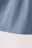Blue turkey pumpkin embroidery dress Aaria Tees