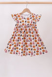 Pumpkin ruffle dress Aaria Tees