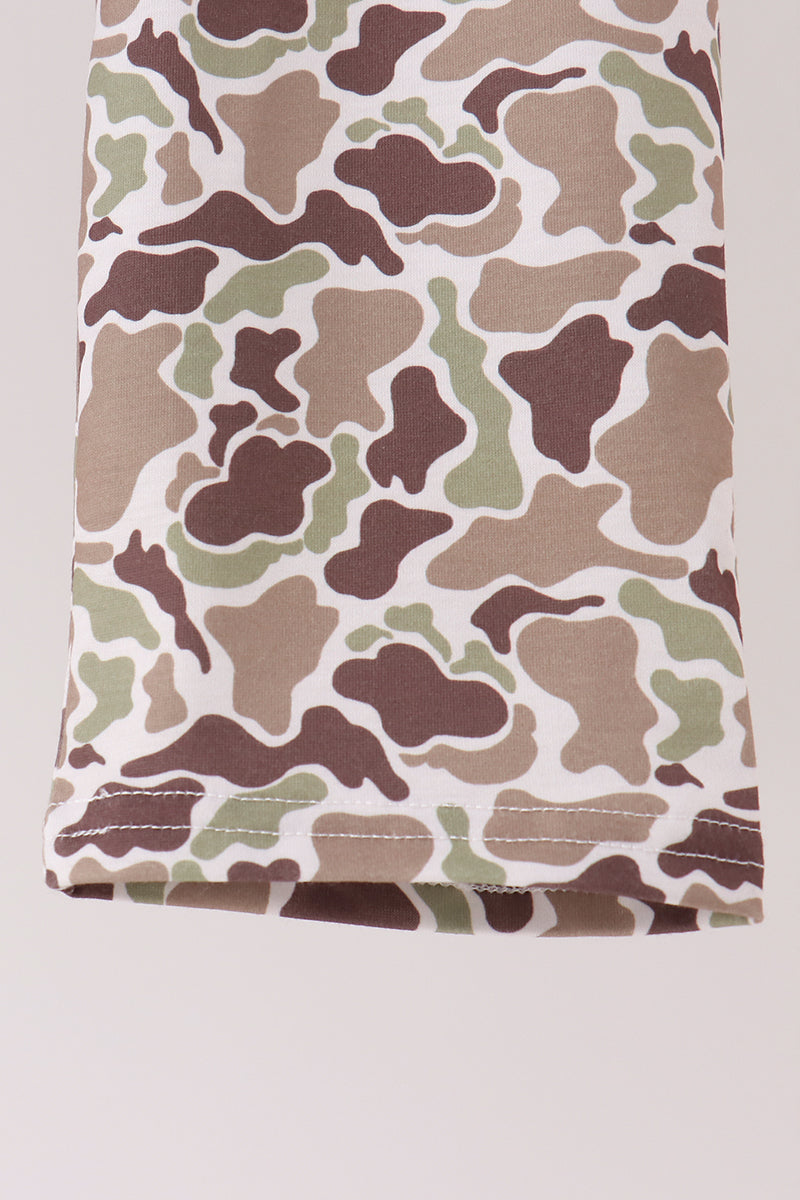 Camo Pumpkin Applique Pants Set - Aaria Tees Aaria Tees