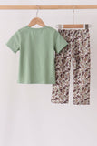 Camo Pumpkin Applique Pants Set - Aaria Tees Aaria Tees