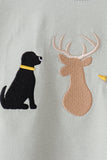 Sage hunting embroidery Pants set Aaria Tees